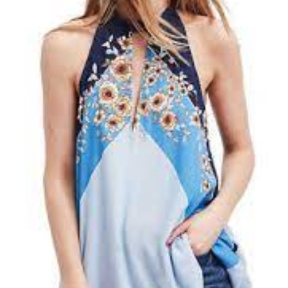 NWT Free People Beat of My Heart Tunic Blue - Picture 3 of 7